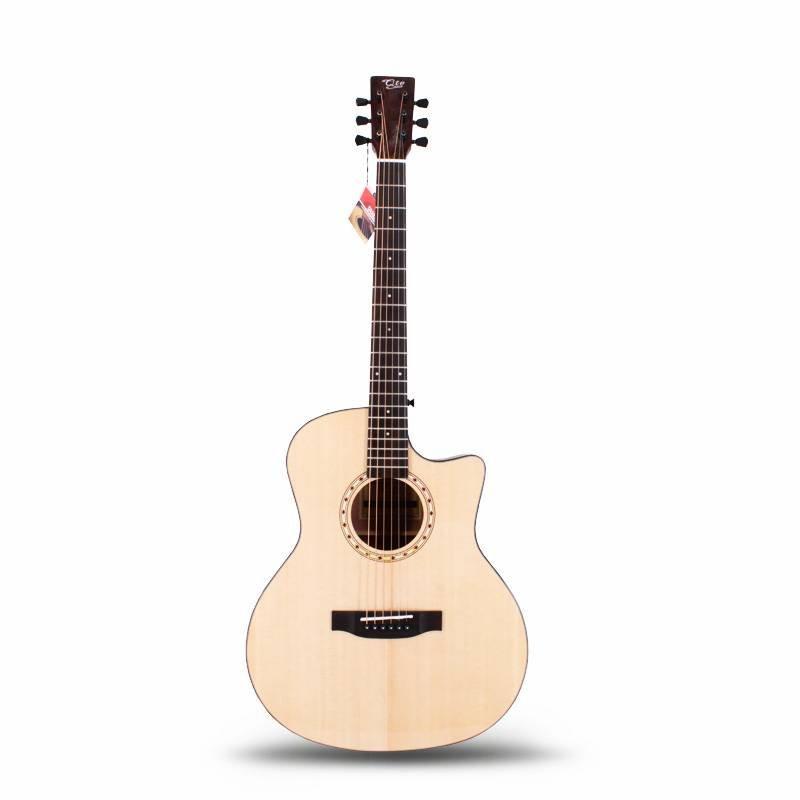 Qteguitar 41 inch  acoustic guitar solid top QAG05S