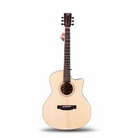 Qteguitar 41 inch  acoustic guitar solid top QAG05S