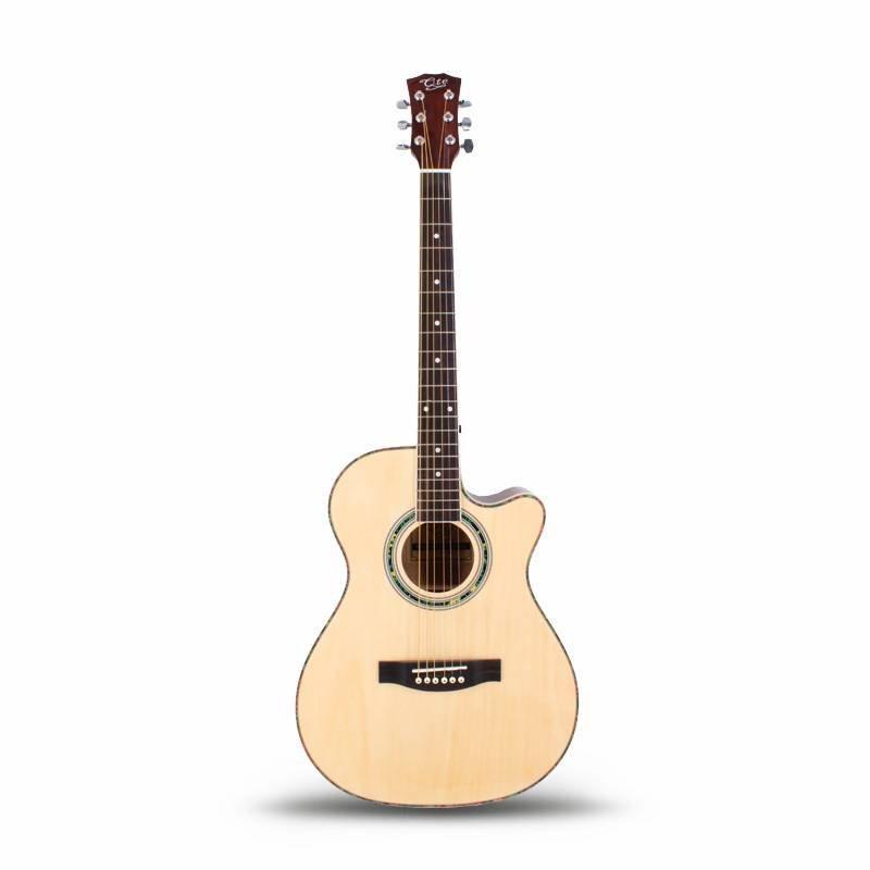 Qteguitar 41 inch linden acoustic guitar QAG23A