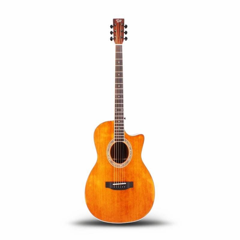 Qteguitar 41 inch body acoustic guitar QAG45YB