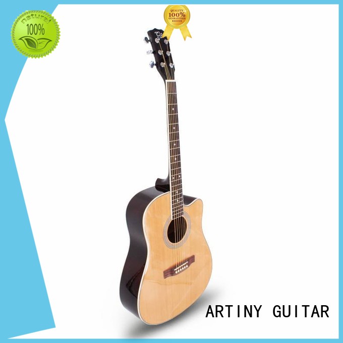 acoustic guitar brands solid top electric Artiny Brand