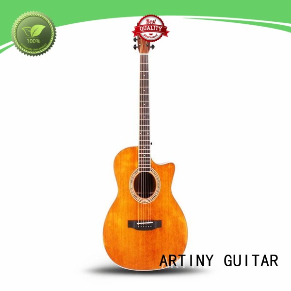 Qteguitar 41 inch body acoustic guitar QAG45YB