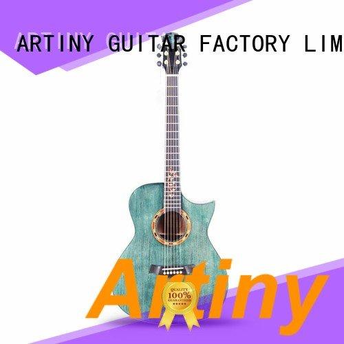 Custom best acoustic guitar 36 inch 40 inch engrave Artiny
