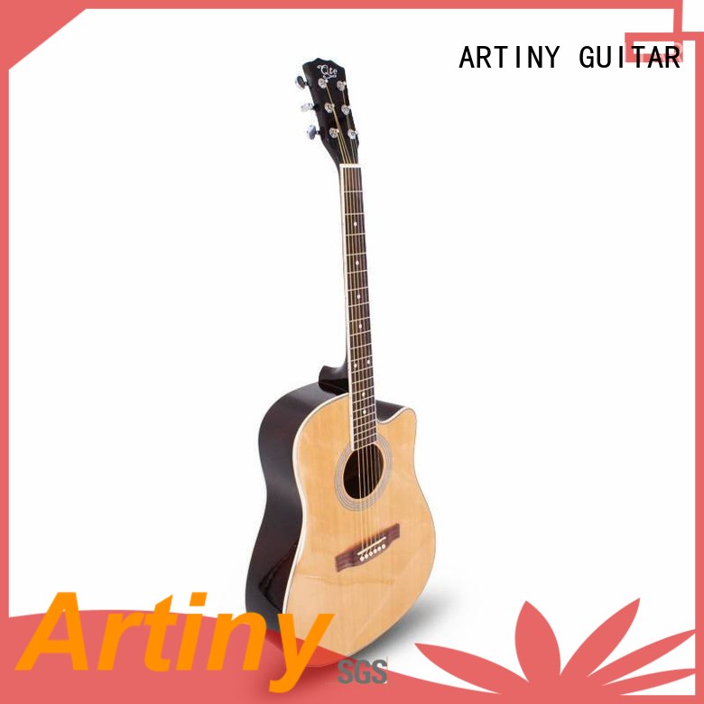 pink acoustic guitar customized for woman Artiny