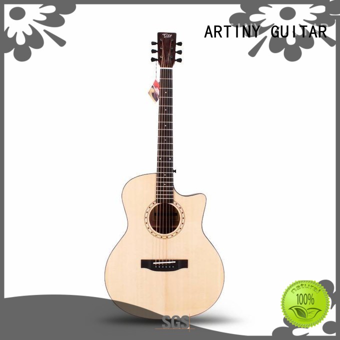 Qteguitar 41 inch  acoustic guitar solid top QAG05S