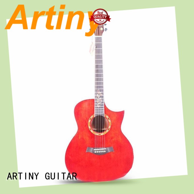 Artiny white acoustic guitar directly sale for teen