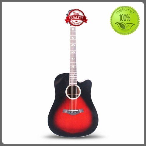 Artiny engrave best acoustic guitar black gloss finish