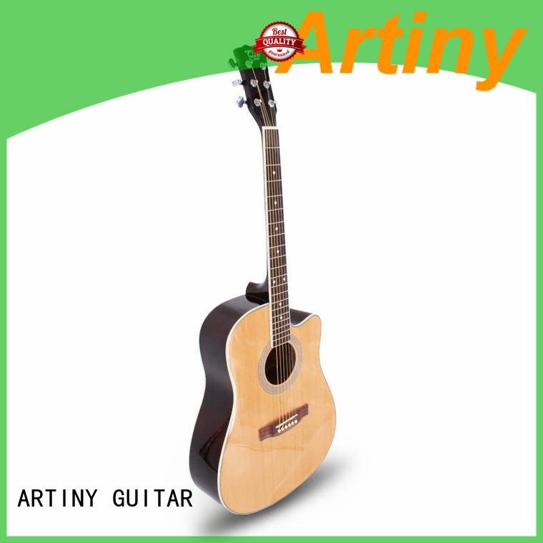 black acoustic engrave white Artiny acoustic guitar brands