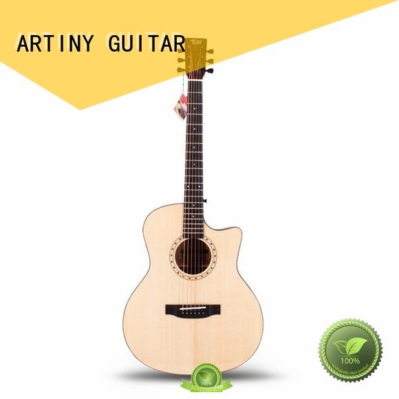 body white Artiny acoustic guitar brands