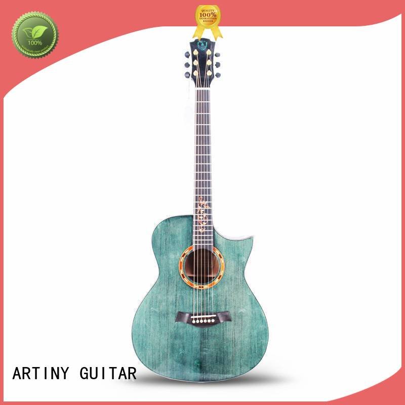 Custom best acoustic guitar gloss finish acoustic instrument Artiny