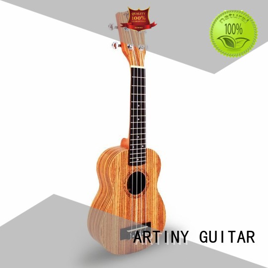 Qte Economic 21 inch  zebrawood saprano ukulele 21B