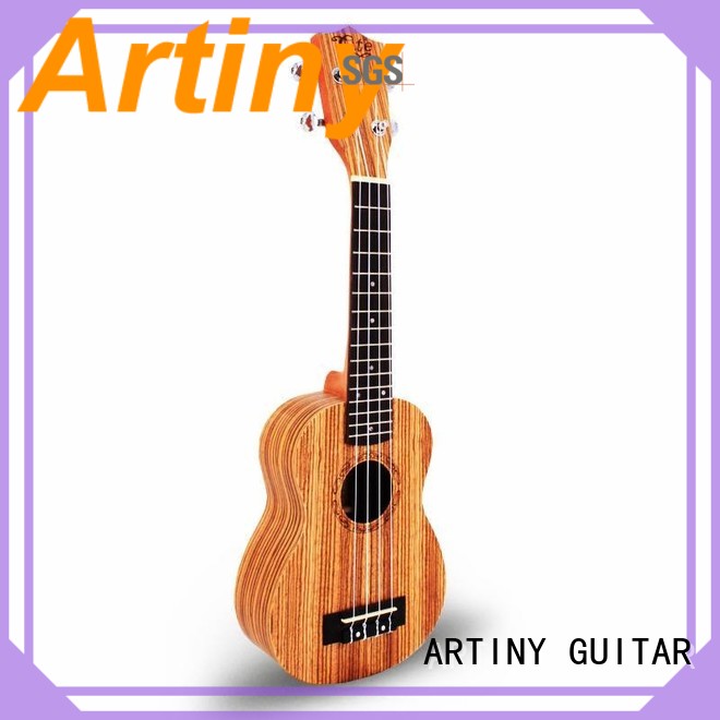 Qte Economic 21 inch  zebrawood saprano ukulele 21B