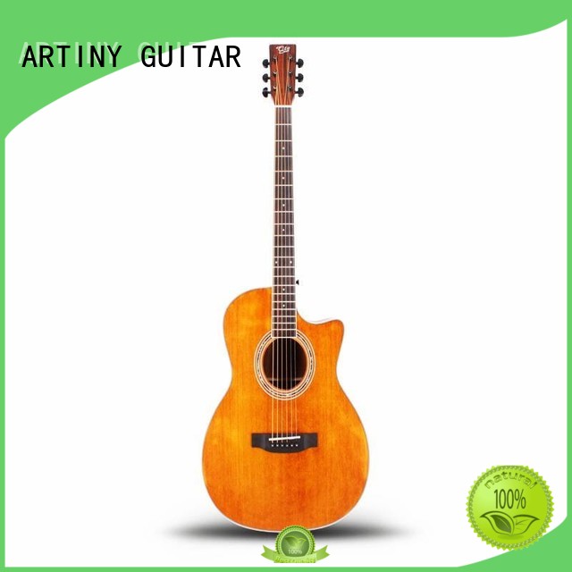 Qteguitar 41 inch body acoustic guitar QAG45YB