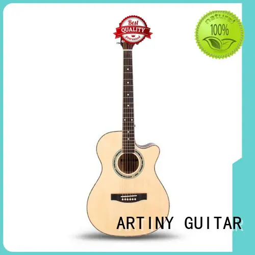 Artiny cutaway black acoustic guitar manufacturer for man