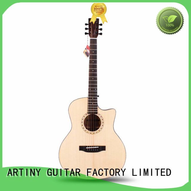 white 36 inch Artiny best acoustic guitar