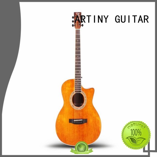 white solid top linden acoustic guitar brands Artiny Brand