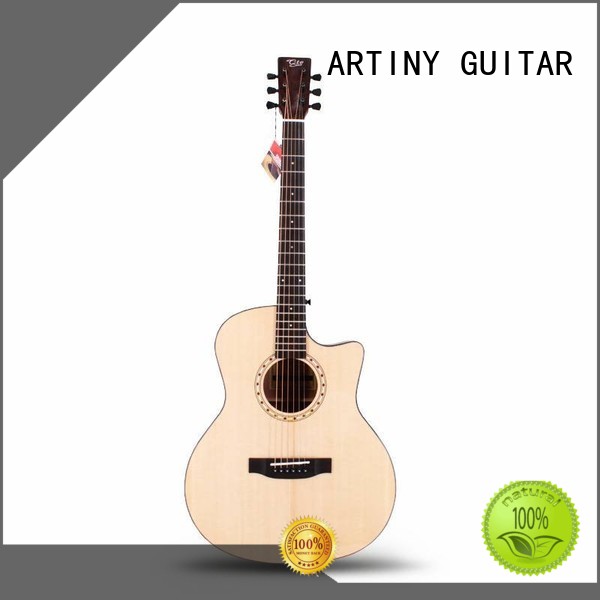 burst folk white Artiny Brand acoustic guitar brands manufacture