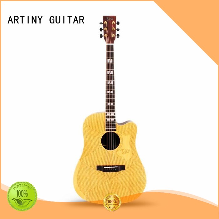 Artiny top acoustic guitars manufacturer for teenager