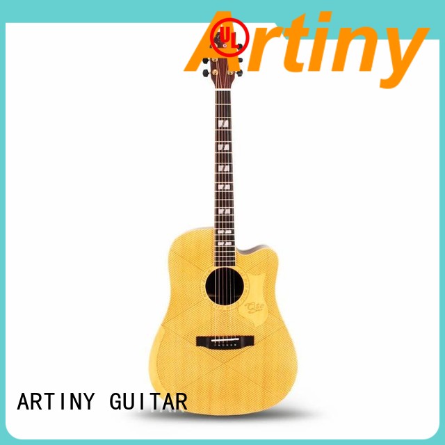 Artiny finish top acoustic guitars directly sale for woman