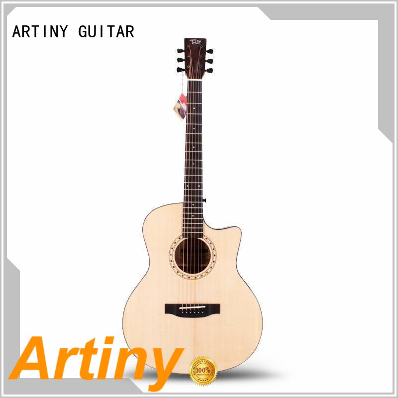 Qteguitar 41 inch  acoustic guitar solid top QAG05S