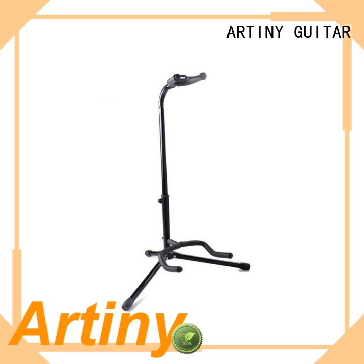 artiny On Stage Black Tripod Guitar Stand, Single Stand