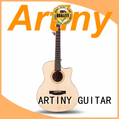 Artiny white acoustic guitar from China for man