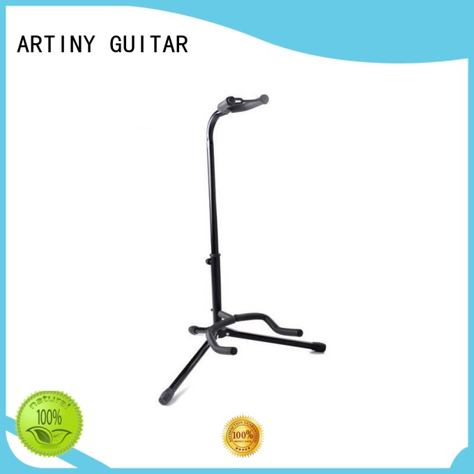 artiny On Stage Black Tripod Guitar Stand, Single Stand