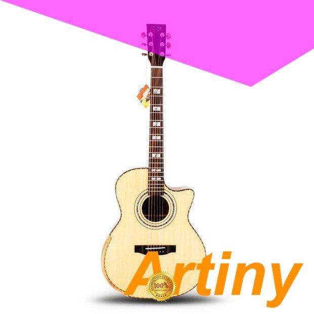 white best acoustic guitar engrave instrument Artiny