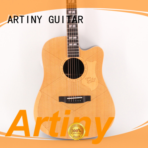 Artiny black acoustic guitar manufacturer for man