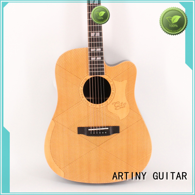 Artiny cutaway classical acoustic guitar customized for woman